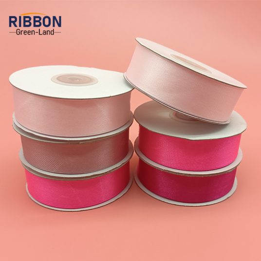 Polyester Single Face Satin Pink Matt Ribbon