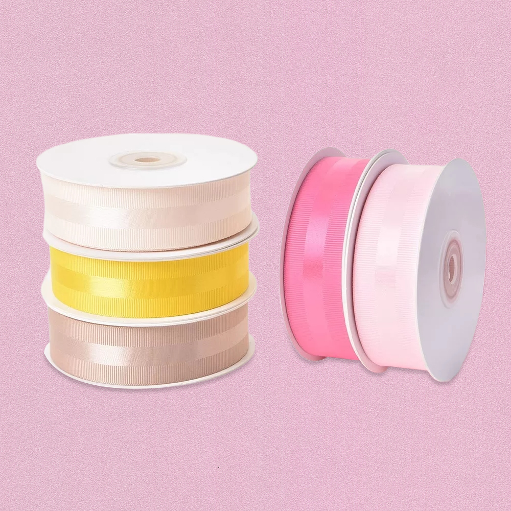 Grossgrain Edge Satin Ribbon